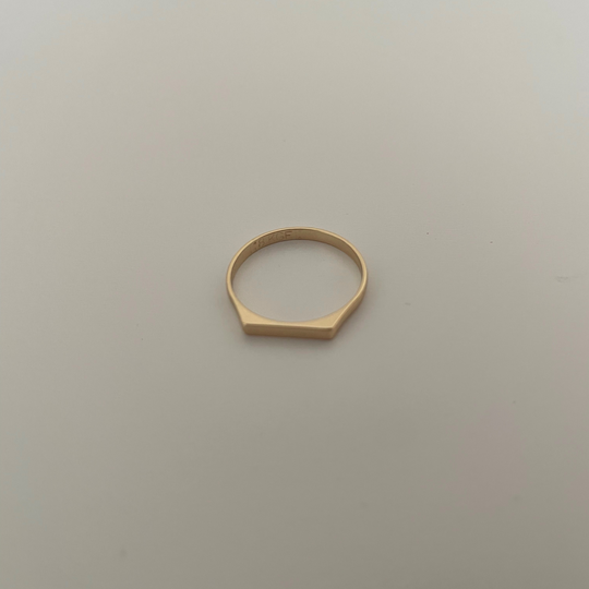 Mila 18k Gold Filled Flat Top Ring