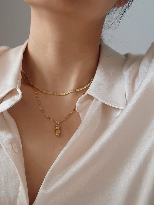 Moniece 18K Gold Filled Pendant Necklace