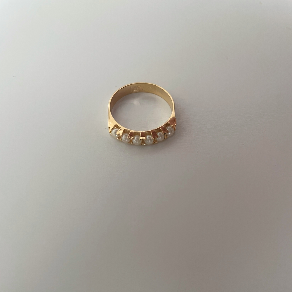 Kari 18k Gold Filled Pearl Ring