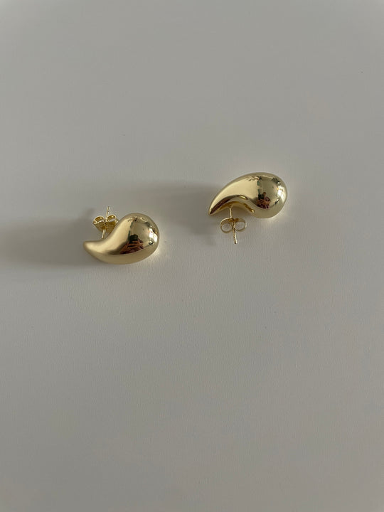 Kylie 14K Gold Filled 25mm Chunky Modern Teardrop Stud Earrings