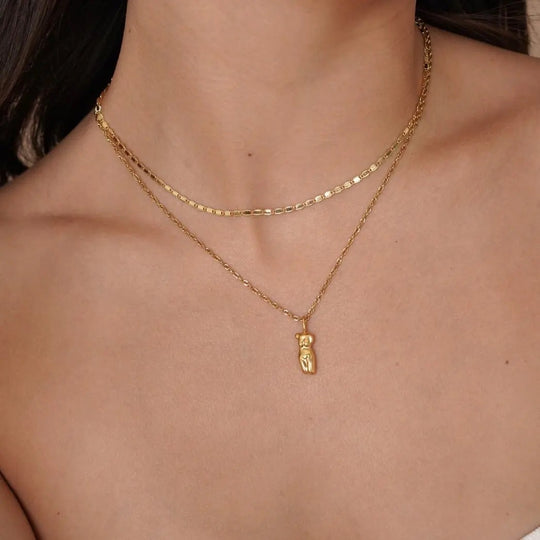 Moniece 18K Gold Filled Pendant Necklace